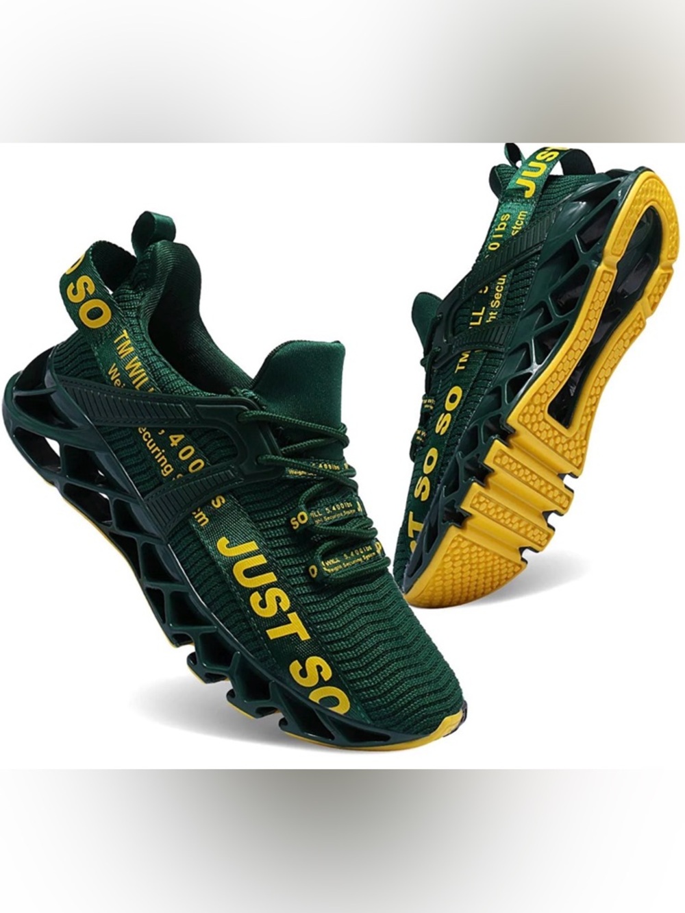 Just So Green & Yellow Sport Sneakers